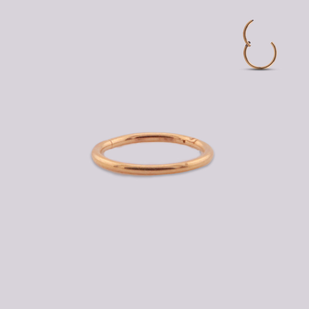 Aro Clicker Nariz en Titanio