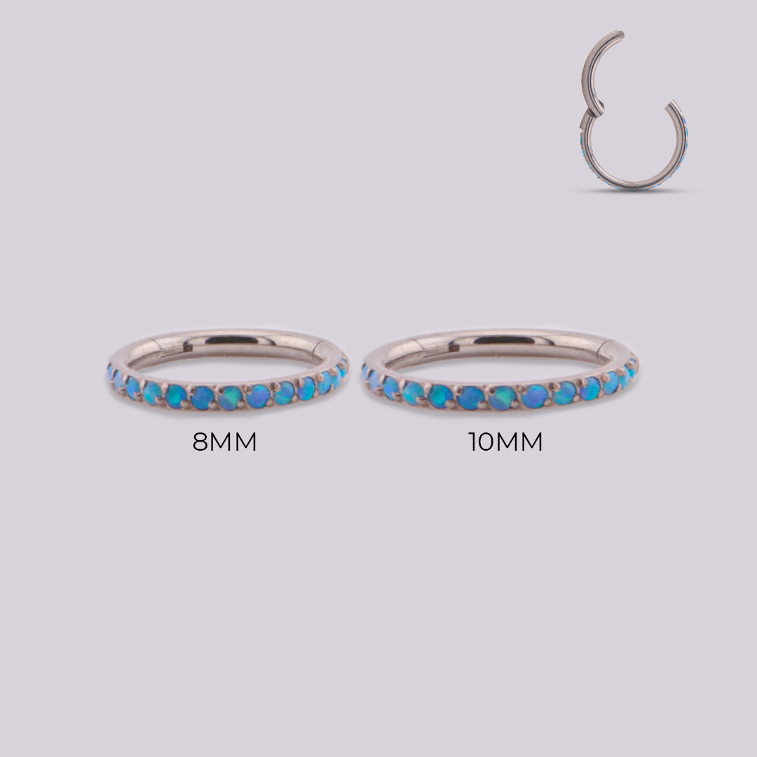 Aro Clicker Índico en Titanio – Plateado