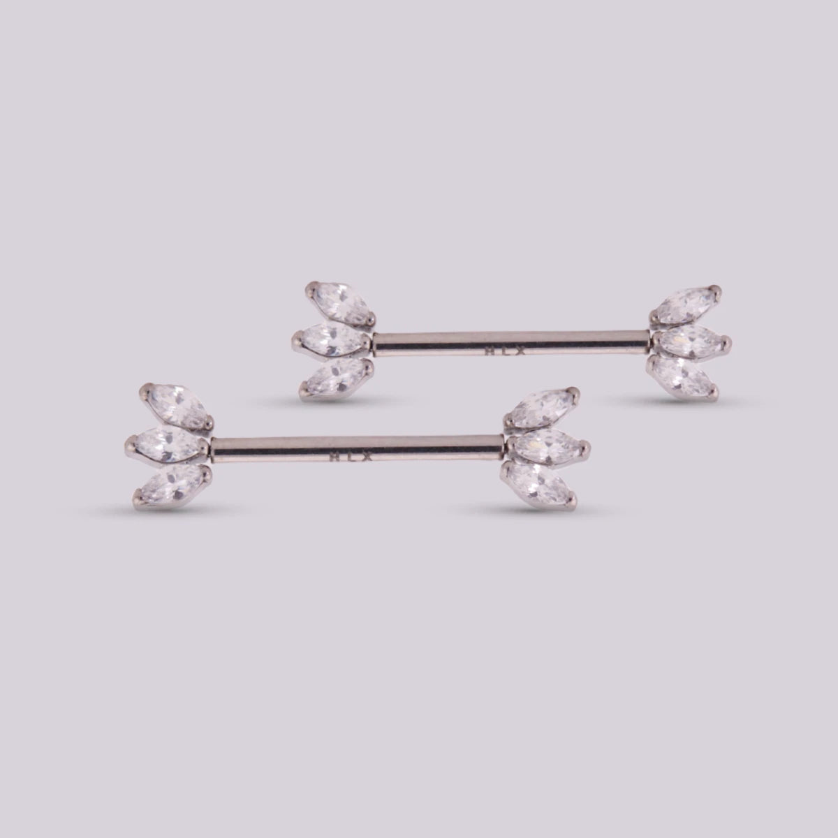 Piercing para Pezón Fiori en Titanio – Plateado