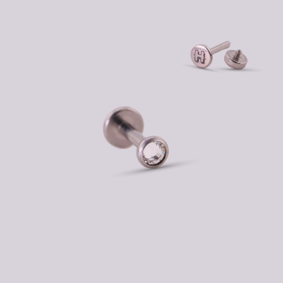 Labret Mirror en Titanio