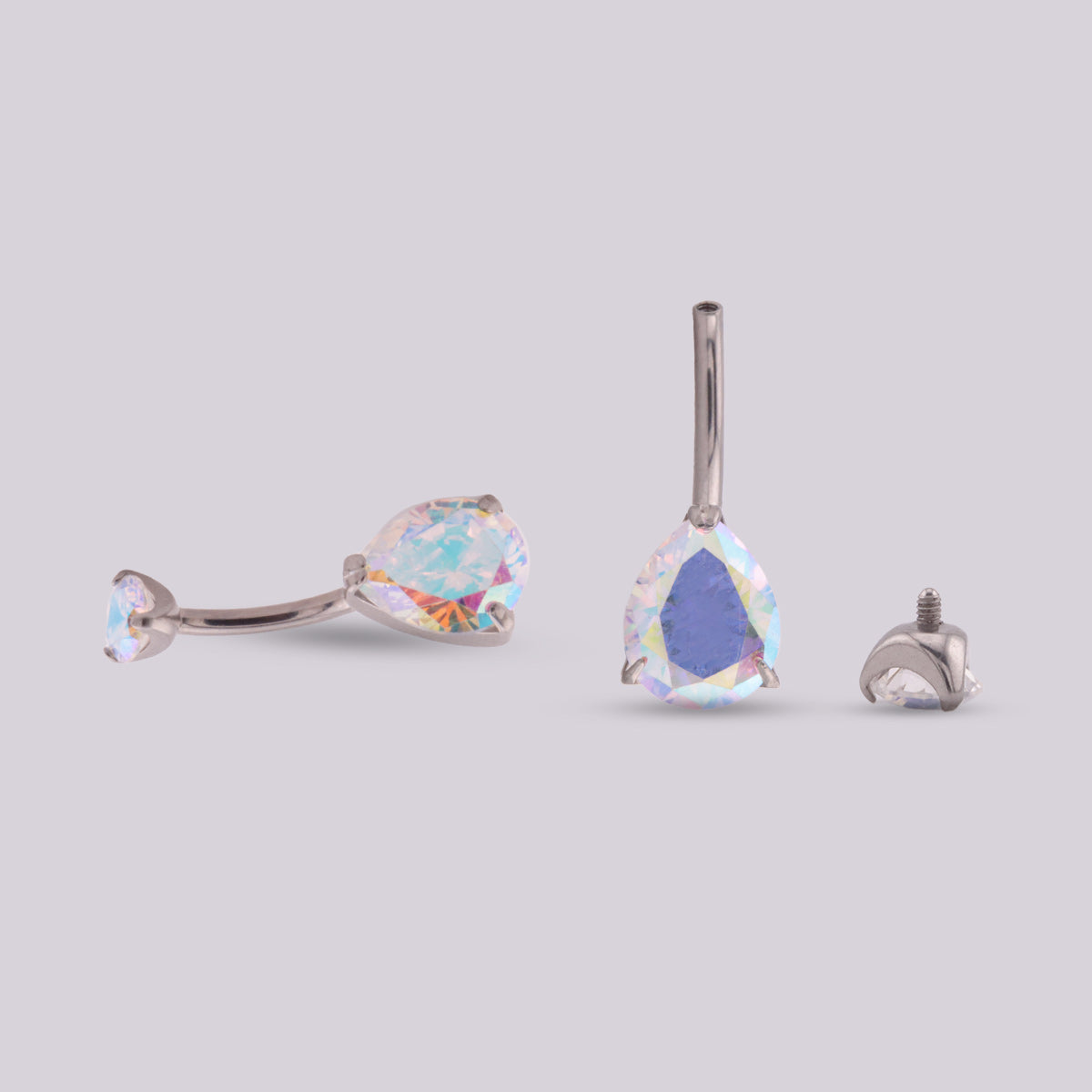 Piercing Ombligo UVA en Titanio