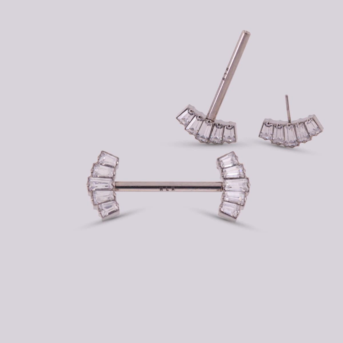 Piercing para Pezón Ela en Titanio – Plateado