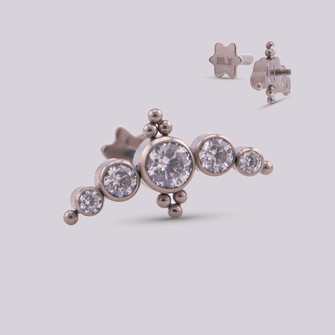 Labret Strong en Titanio