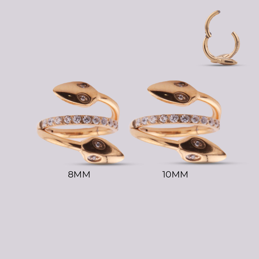 Aro Clicker Serpiente IZZY en Titanio