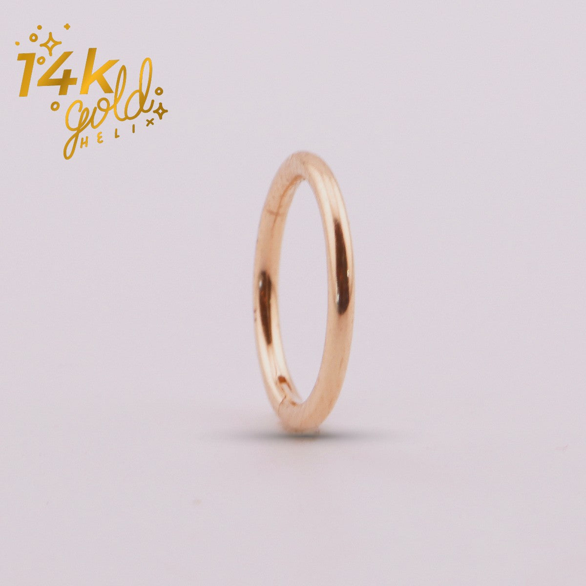 Aro Clicker Luxury Oro 14K para Nariz