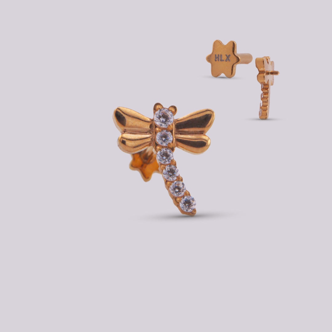 golden jewel for helix piercing