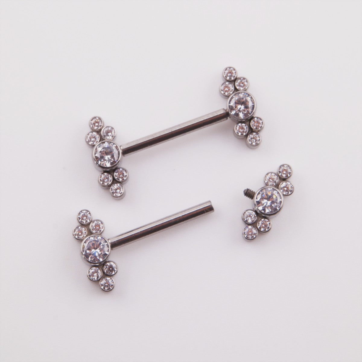 Piercing de Pezón Isa en Titanio con Zirconia